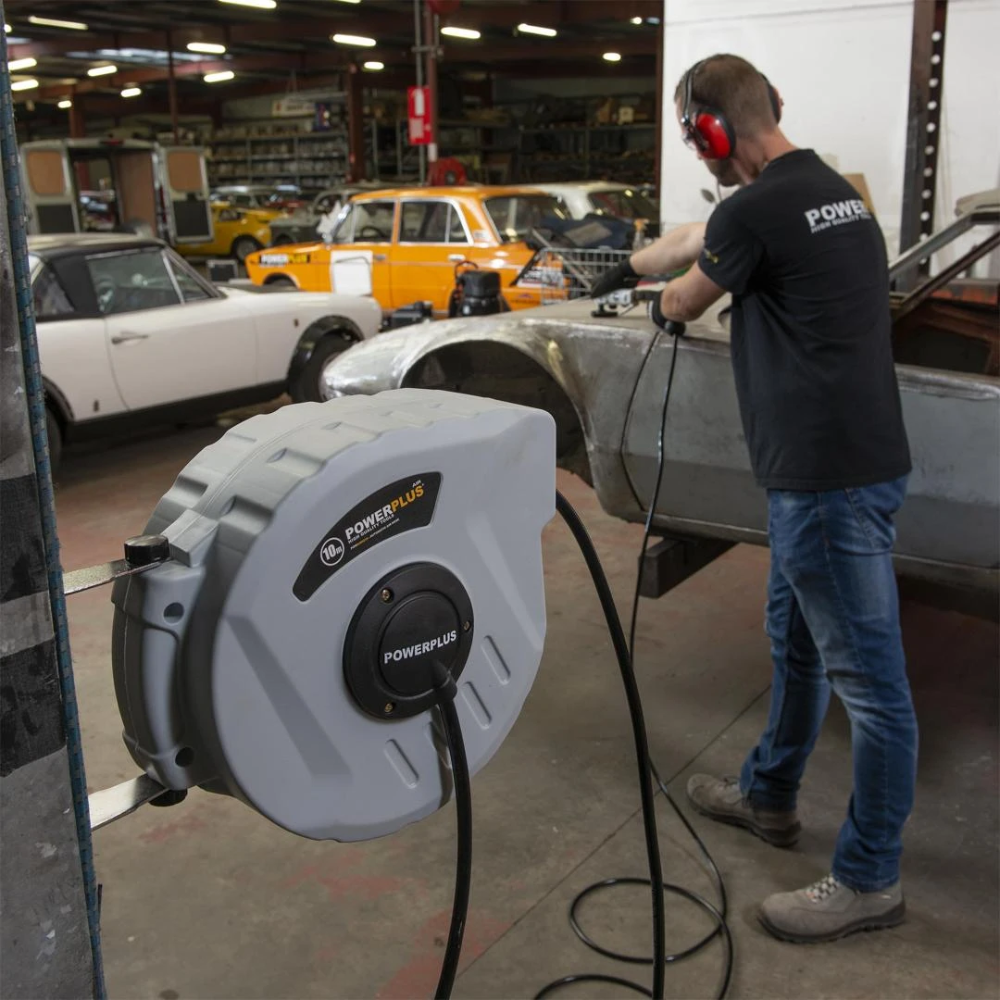 Miniatuur van PowerPlus luchtslanghaspel voor compressor max 12 bar 10 meter (POWAIR0215)