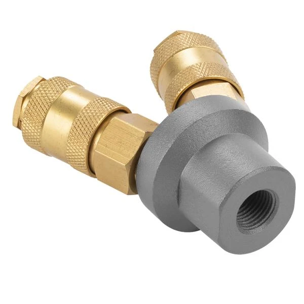 Miniatuur van PowerPlus y-koppeling universeel Euro en Orion vrouwelijk naar schroefdraad 1/4" (POWAIR0257)