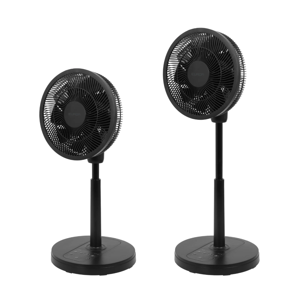 Miniatuur van Eurom staande ventilator 12 standen 35cm met afstandsbediening Vento 3DS Silent Comfort - black (384932)