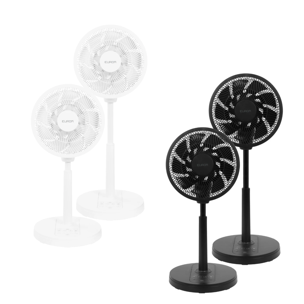 Miniatuur van Eurom staande ventilator 12 standen 35cm met afstandsbediening Vento 3DS Silent Comfort - black (384932)
