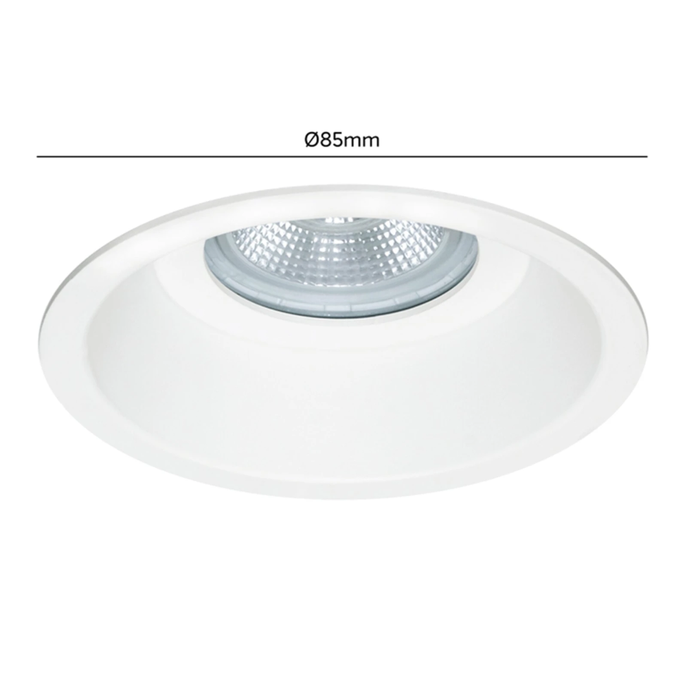 Miniatuur van Yphix inbouwspot rond vast wit GU10 zaagmaat Ø75mm - diameter 85mm (50184414)