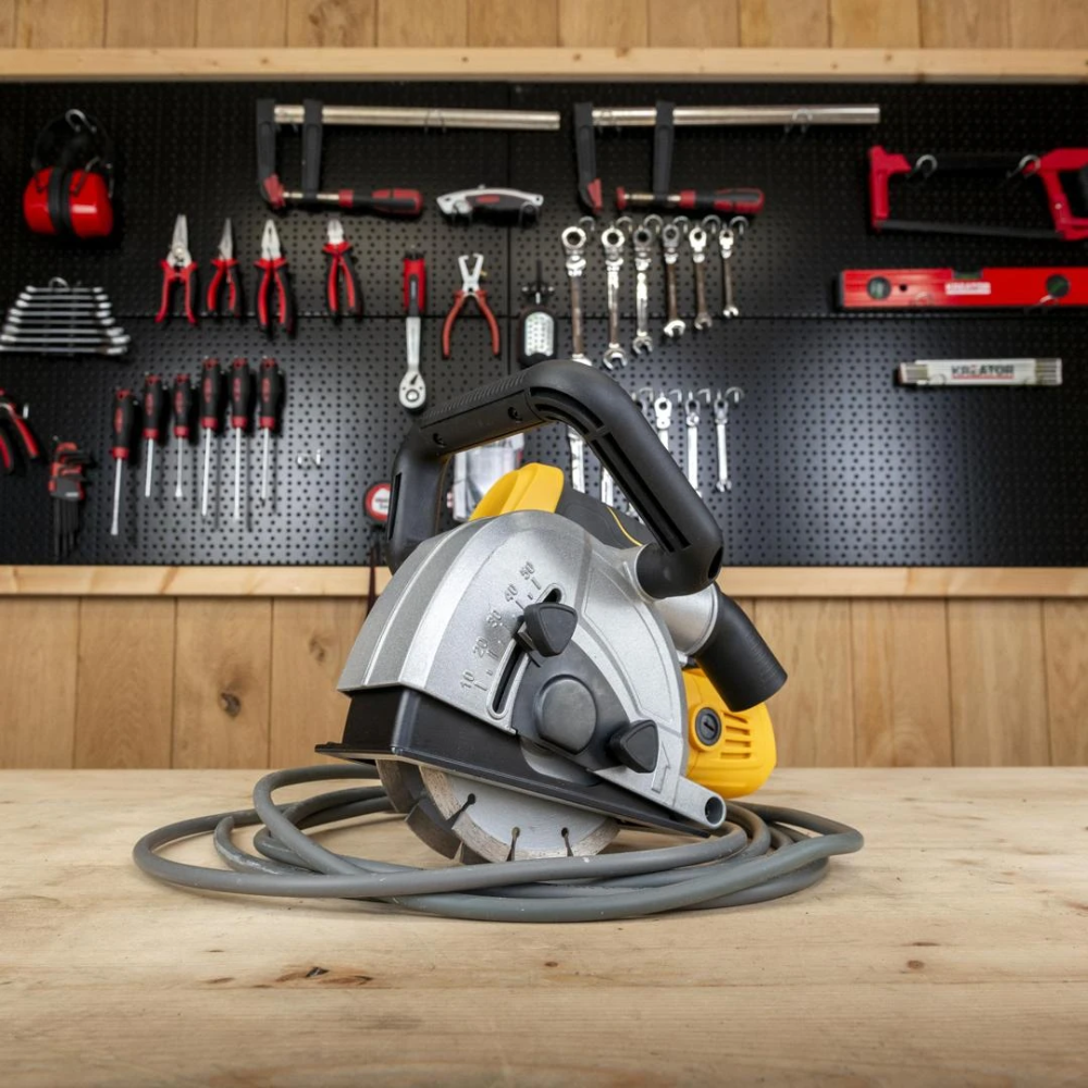 Miniatuur van PowerPlus muurfrees sleuvenfrees 240V 1700W met 2x 150mm diamantschijven (POWX0640)