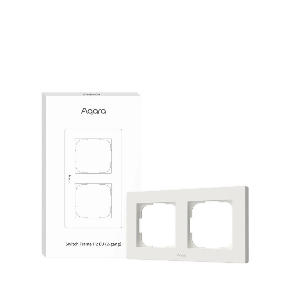 Miniatuur van Aqara afdekraam 2-voudig Switch Frame H2 EU - wit (FE-X01D-W)
