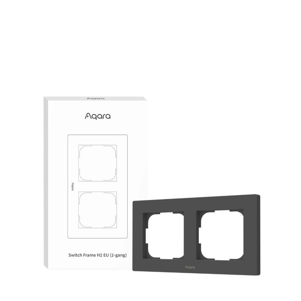 Miniatuur van Aqara afdekraam 2-voudig Switch Frame H2 EU - grijs (FE-X01D-G)