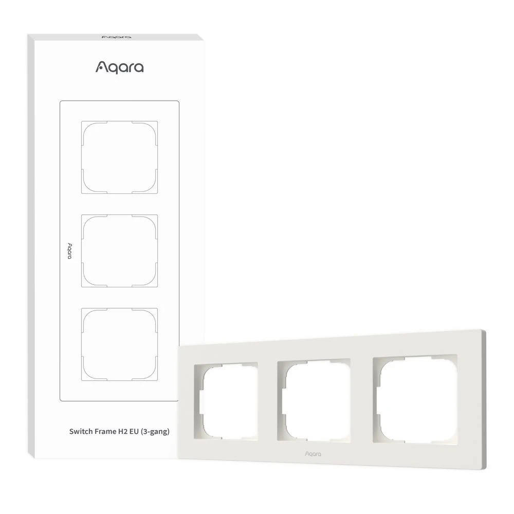 Miniatuur van Aqara afdekraam 3-voudig Switch Frame H2 EU - wit (FE-X02D-W)