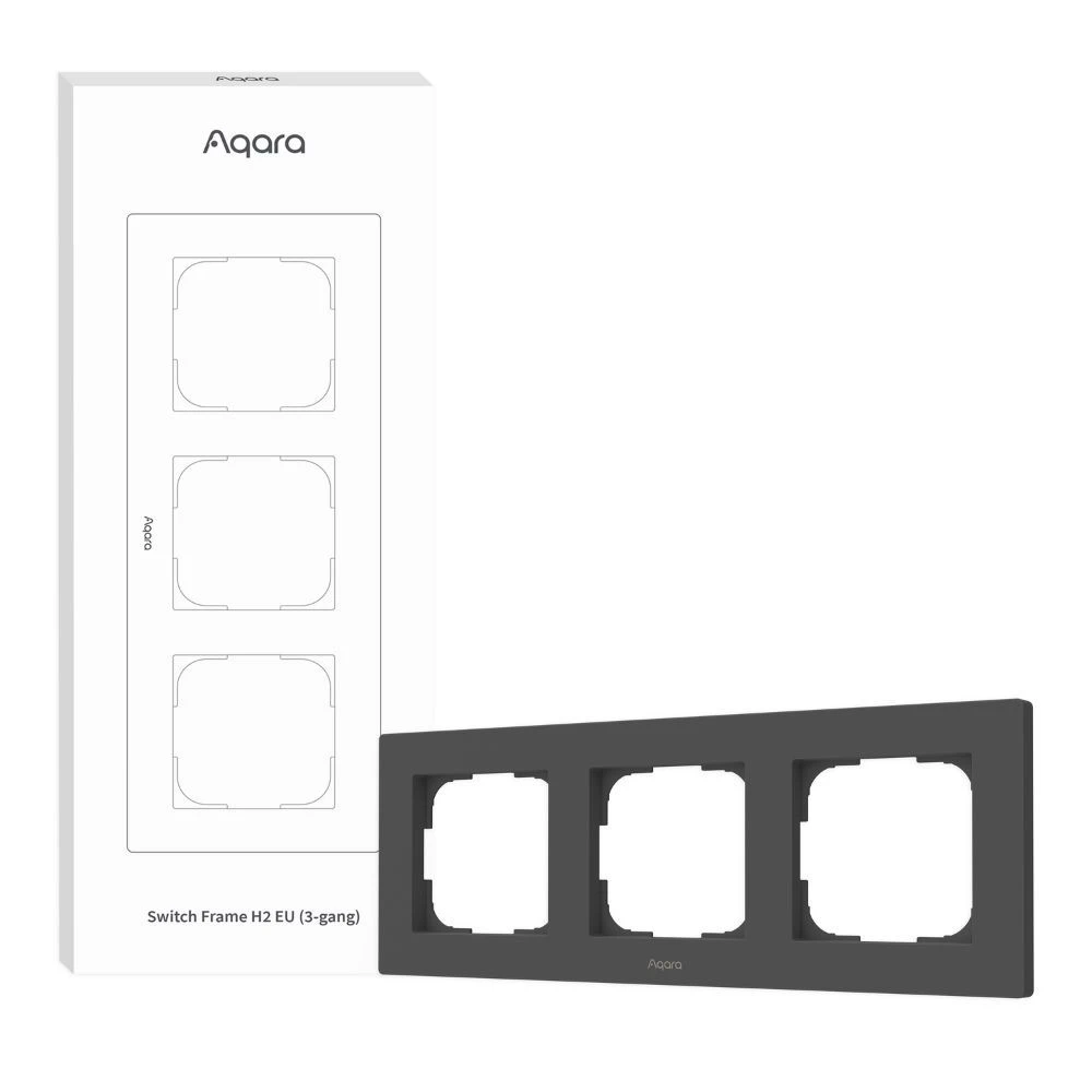 Miniatuur van Aqara afdekraam 3-voudig Switch Frame H2 EU - grijs (FE-X02D-G)