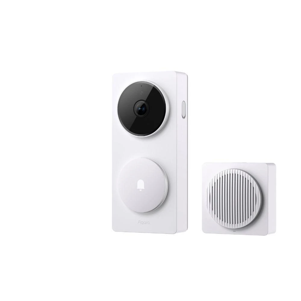 Miniatuur van Aqara slimme deurbel compleet met gong met SD-kaart optie Doorbell Camera Hub G410 Select - wit (CH-C09D-W)