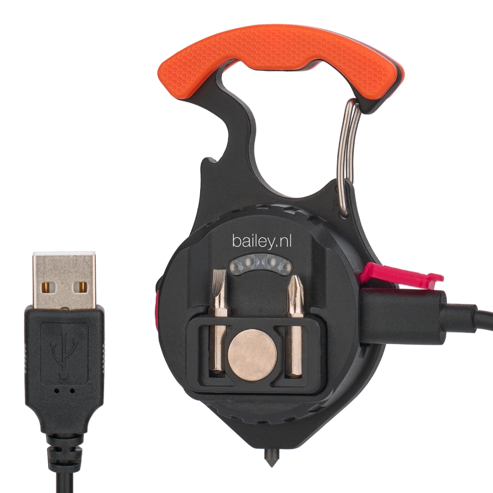 Miniatuur van Bailey RoBust LED zaklamp sleutelhanger 5W 500lm wit+rood IP44 oplaadbaar (146904)