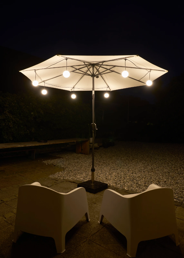 Miniatuur van Bailey LED party balls light string pendel 7xG100 lampen 7.7 meter IP67 (146781)