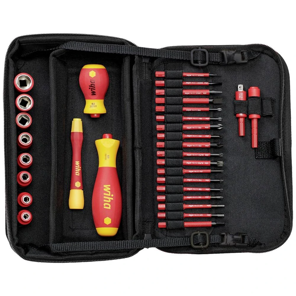 Miniatuur van Wiha gereedschapsset SlimVario Electric 7209N 32-delig in tas (43465)