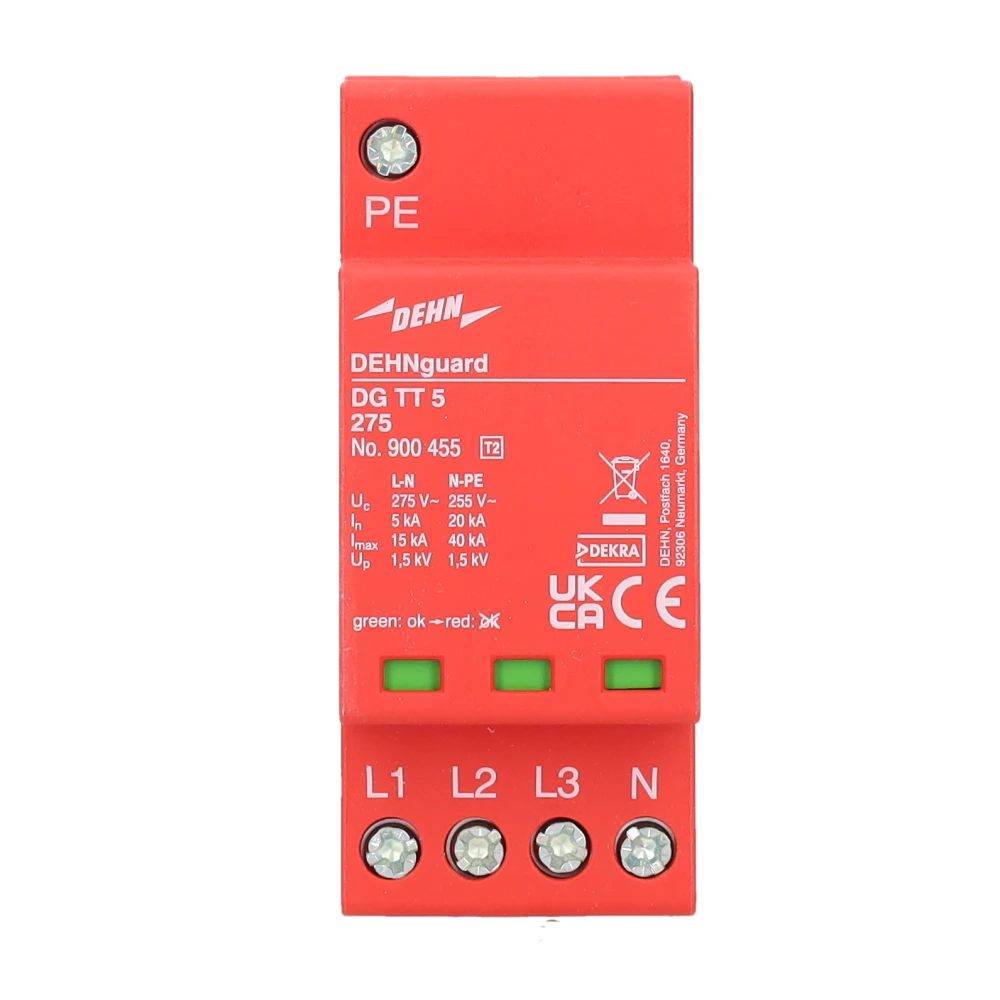 Miniatuur van Dehn guard overspanningsbeveiliging type 2 3P+N (TT, TN-S) 15kA DIN-rail (900455)