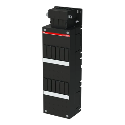 Miniatuur van ABB lege groepenkast 2-rijen 12 modules 1-fase busboard 110x330mm HNL - zwart (1SPF006964F0852)