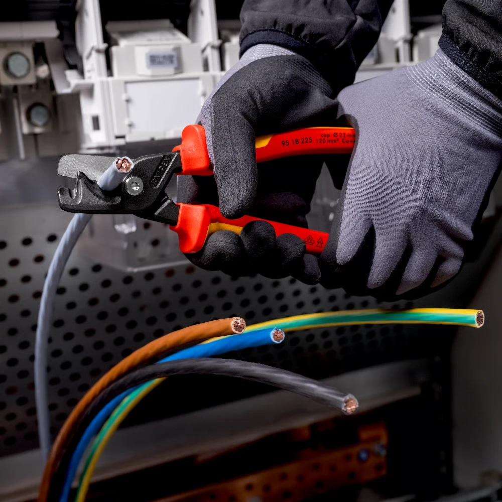 Miniatuur van KNIPEX stepCut XL kabelschaar 225mm getrapte snijrand VDE (9518225)