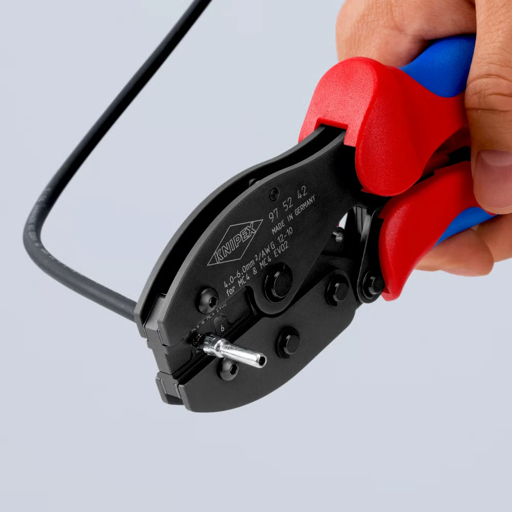 Miniatuur van KNIPEX PreciForce krimptang voor mc4/mc4 evo2 4–6 mm² 220mm (97 52 42)