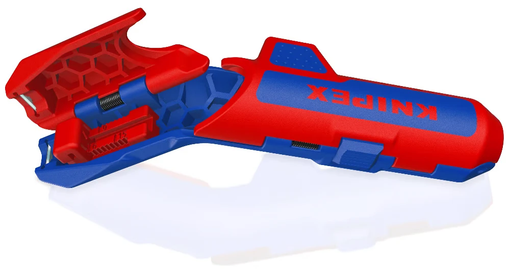 Miniatuur van KNIPEX ergoStrip® PV solar-striptang voor pv-kabels 4/6 mm² & ronde kabels Ø8–13 mm (169503SB)