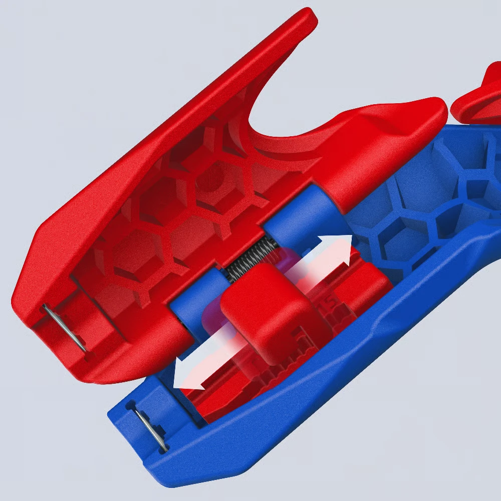 Miniatuur van KNIPEX ergoStrip® PV solar-striptang voor pv-kabels 4/6 mm² & ronde kabels Ø8–13 mm (169503SB)