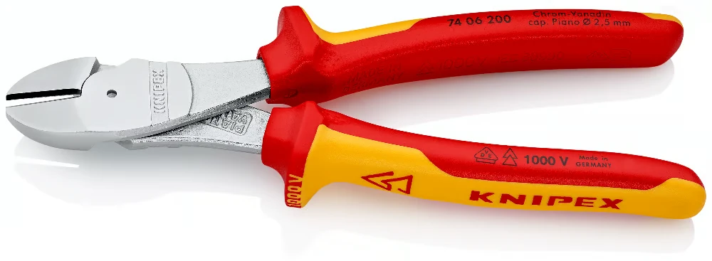 Miniatuur van KNIPEX kracht-zijsnijtang vde 200 mm (7406200)