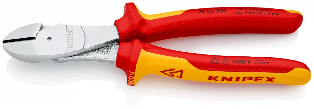 Miniatuur van KNIPEX kracht-zijsnijtang vde 200 mm (7406200)