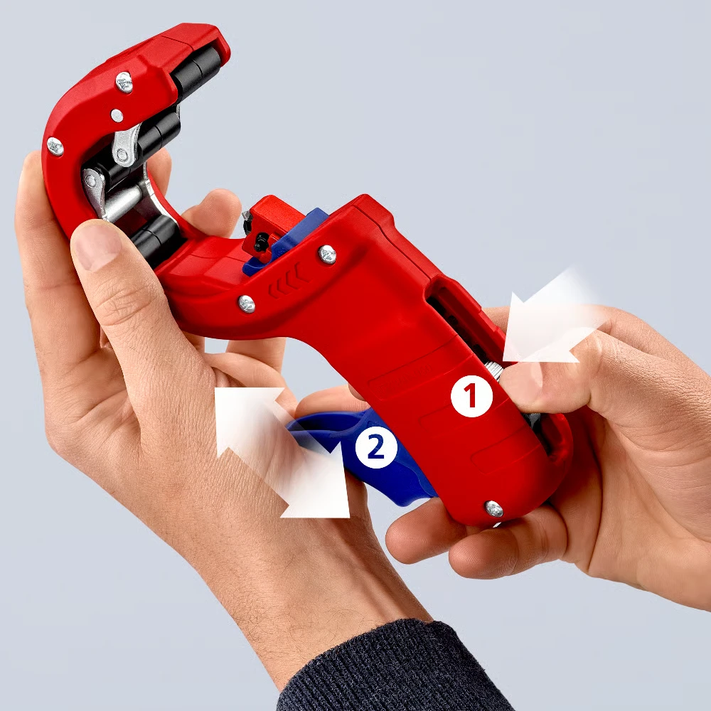 Miniatuur van KNIPEX dPT50 buizensnijder 32/40/50mm snijden+afschuinen (902302BK)