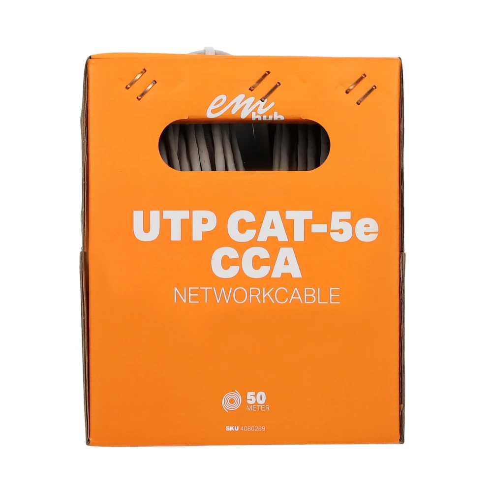 Miniatuur van EMhub UTP CAT5e CCA kabel rol 50 meter
