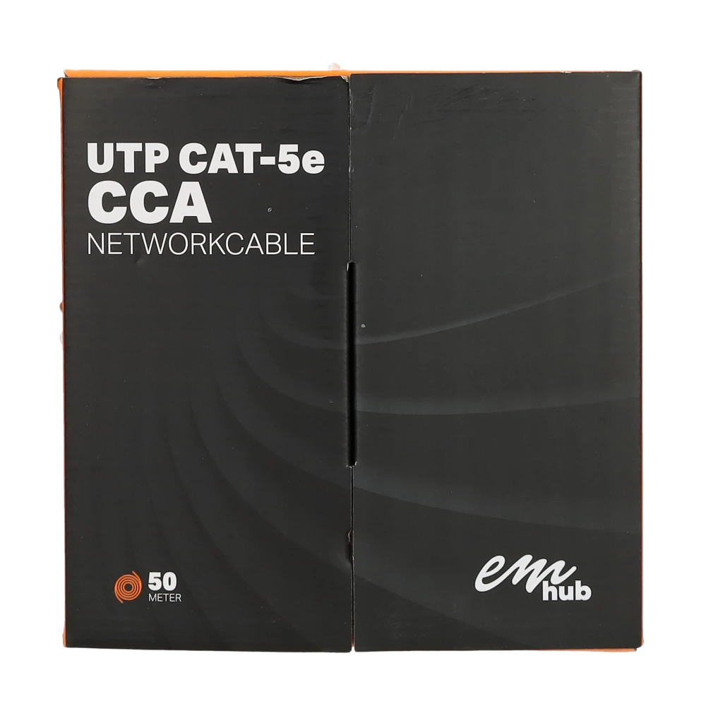 Miniatuur van EMhub UTP CAT5e CCA kabel rol 50 meter