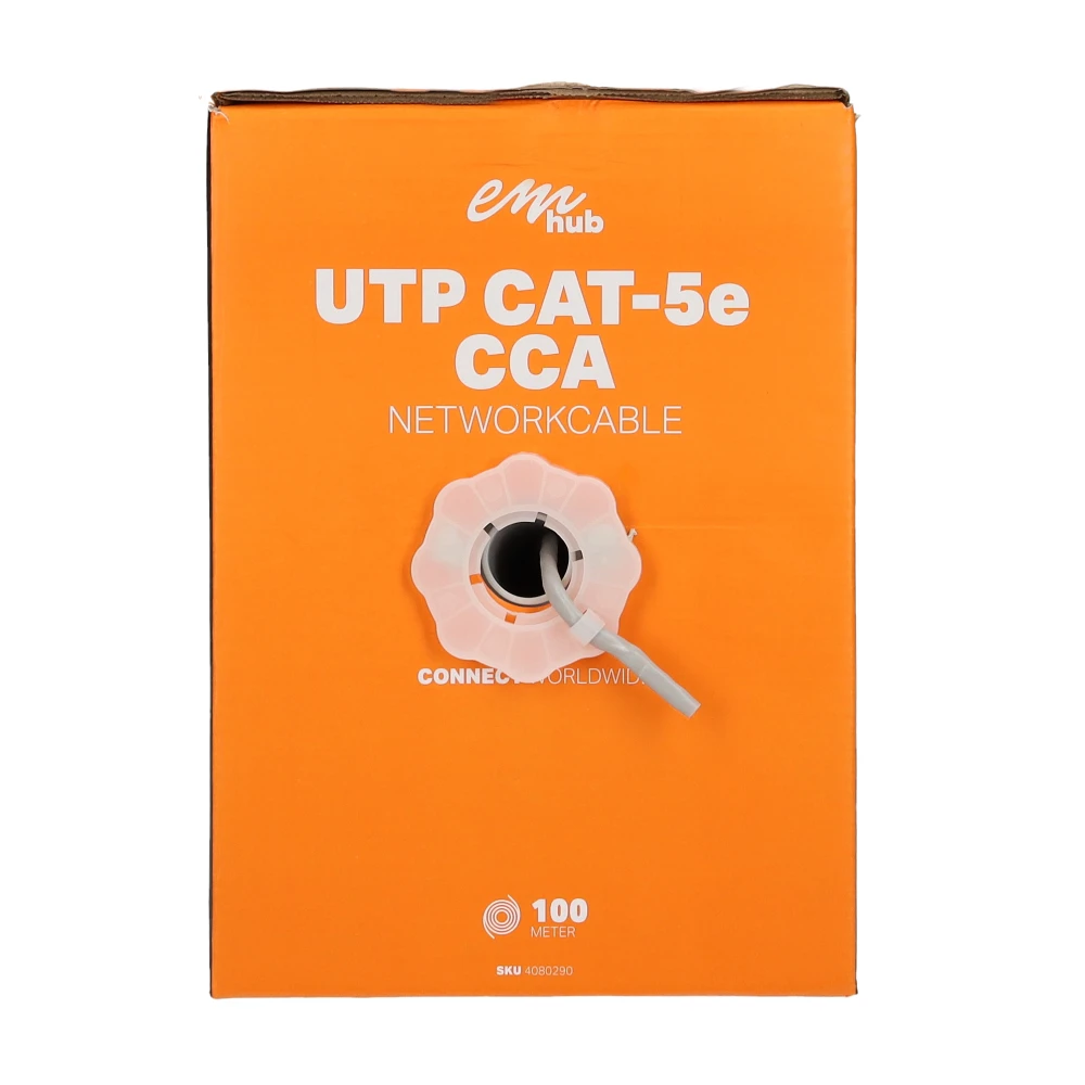 Miniatuur van EMhub UTP CAT5e CCA kabel rol 100 meter