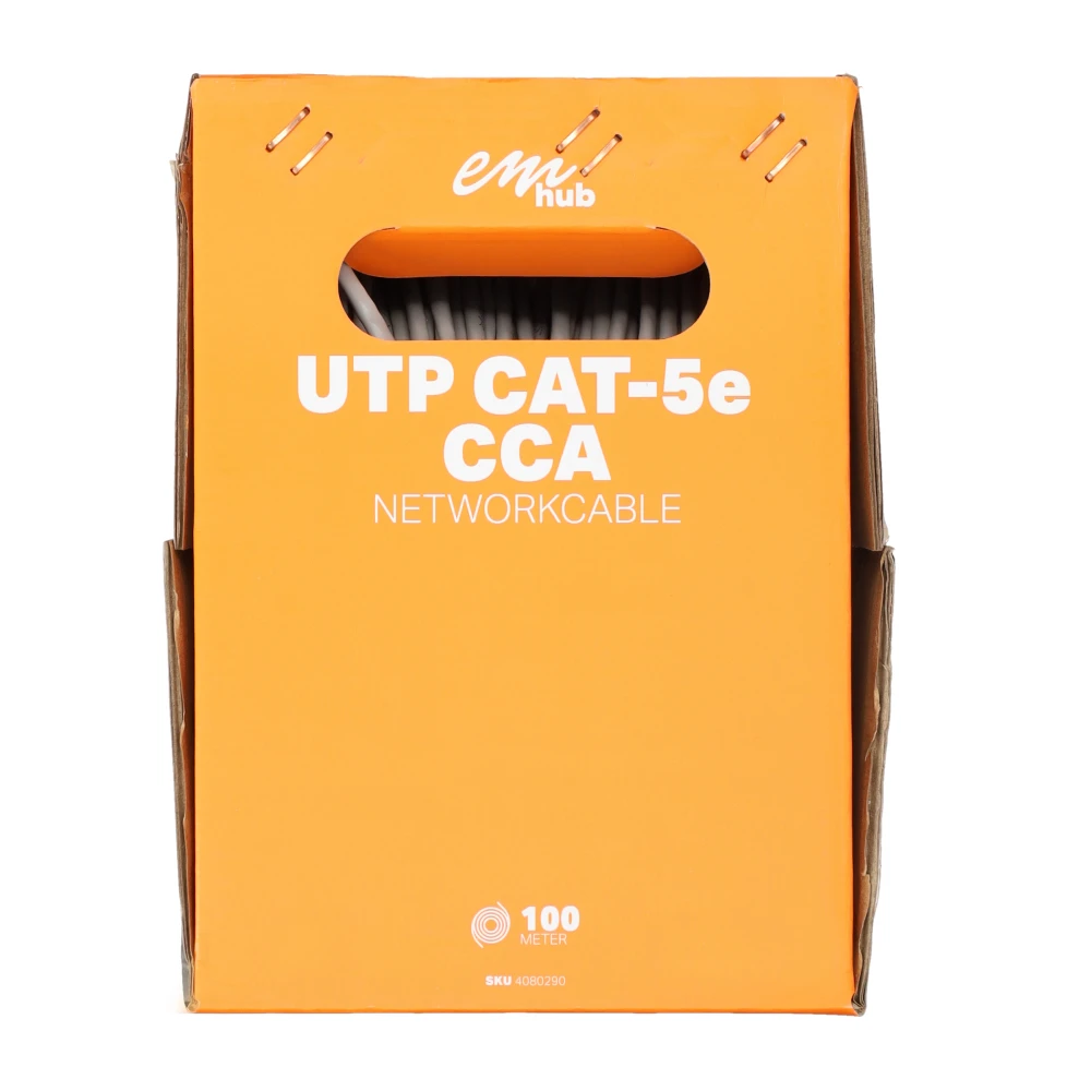 Miniatuur van EMhub UTP CAT5e CCA kabel rol 100 meter