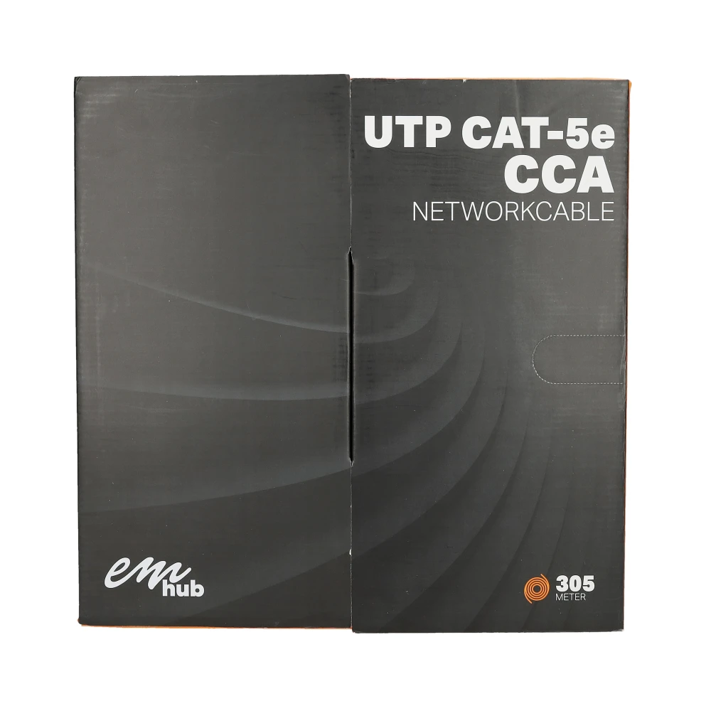 Miniatuur van EMhub UTP CAT5e CCA kabel rol 305 meter