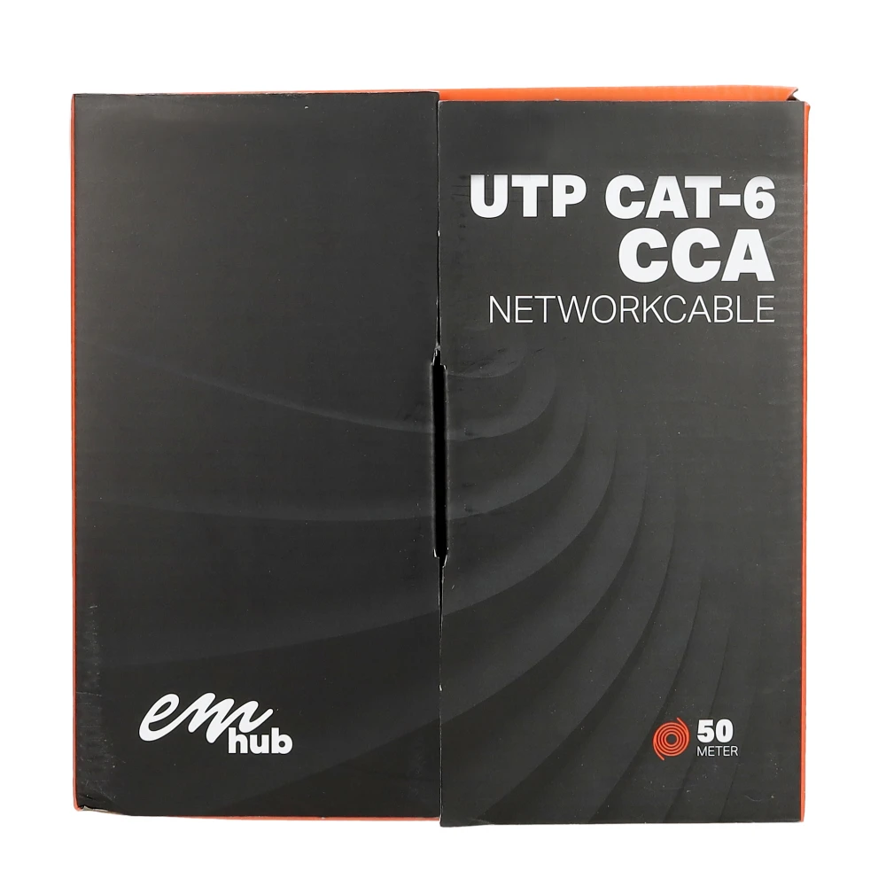 Miniatuur van EMhub UTP CAT6 CCA kabel rol 50 meter