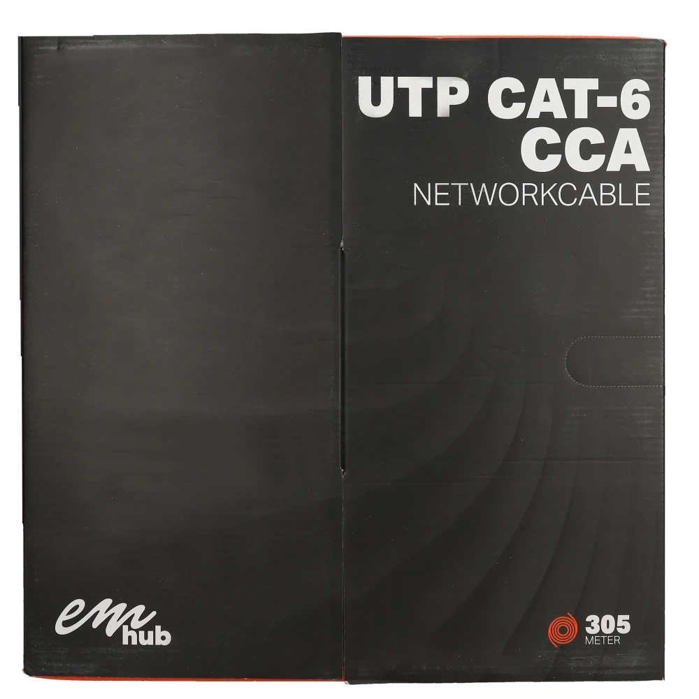 Miniatuur van EMhub UTP CAT6 CCA kabel rol 305 meter