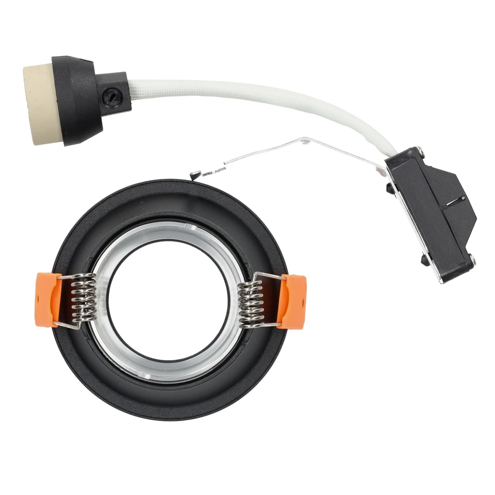 Miniatuur van Yphix inbouwspot rond vast zwart GU10 zaagmaat Ø75mm - diameter 85mm IP54 (50184426)