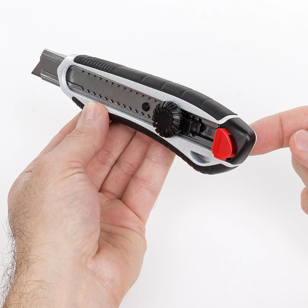 Miniatuur van Kreator afbreekmes aluminium 18mm automatisch terugtrekken (KRTH00204)