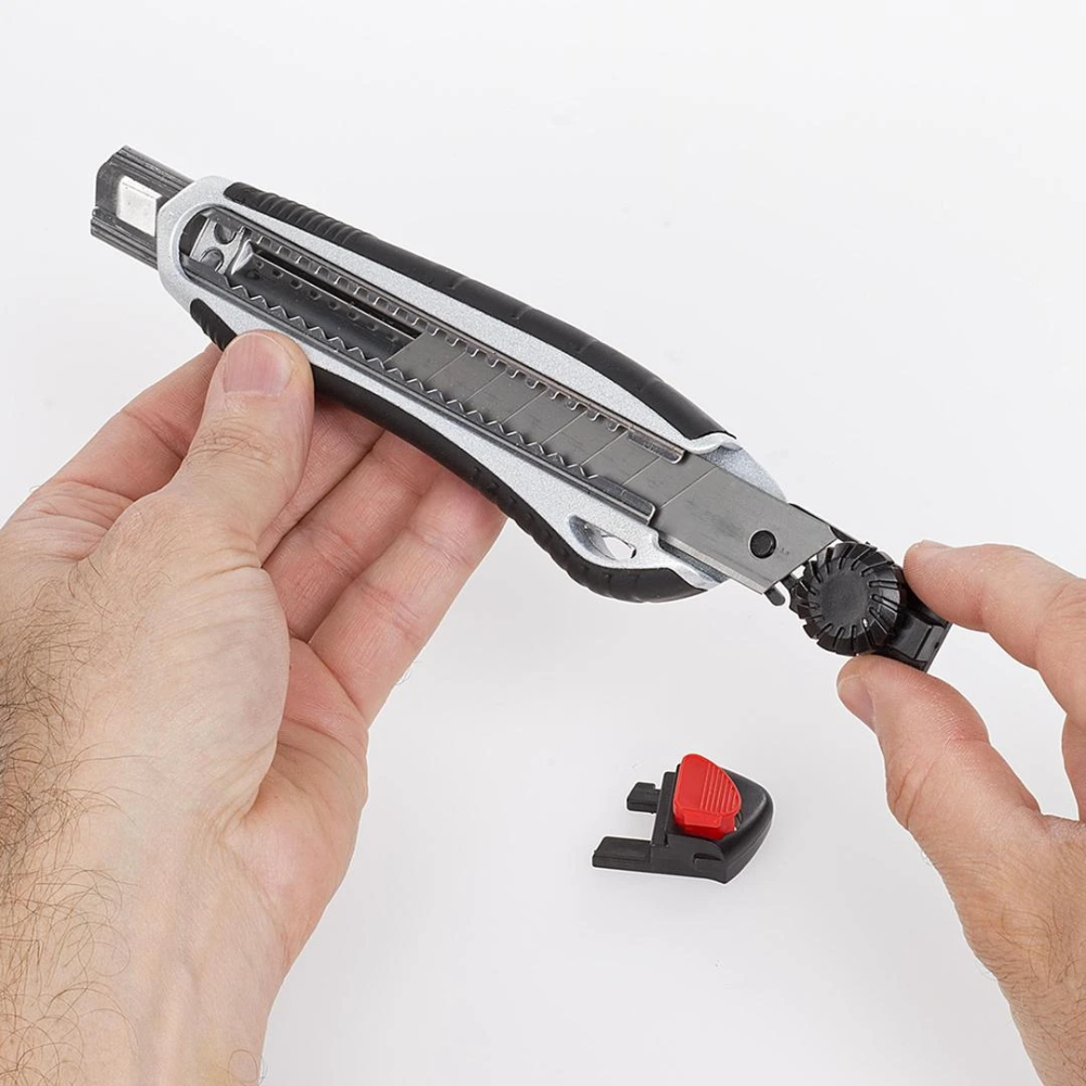 Miniatuur van Kreator afbreekmes aluminium 18mm automatisch terugtrekken (KRTH00204)
