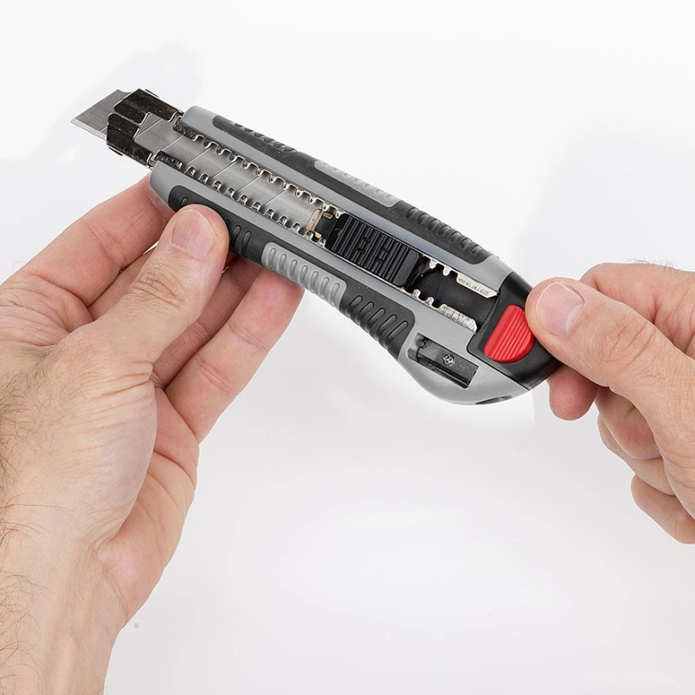 Miniatuur van Kreator afbreekmes metaal/kunststof 18mm met puntenslijper (KRTH00205)