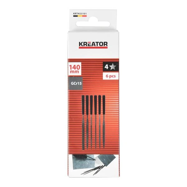 Miniatuur van Kreator naaldvijlen 140mm 6-delig (KRTH23101)