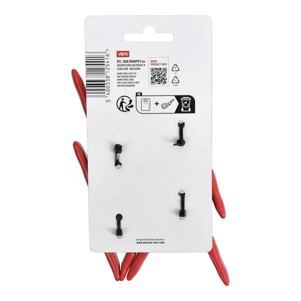 Miniatuur van Kreator metalen veerklemmen 100mm set van 4 stuks (KRTH40501)