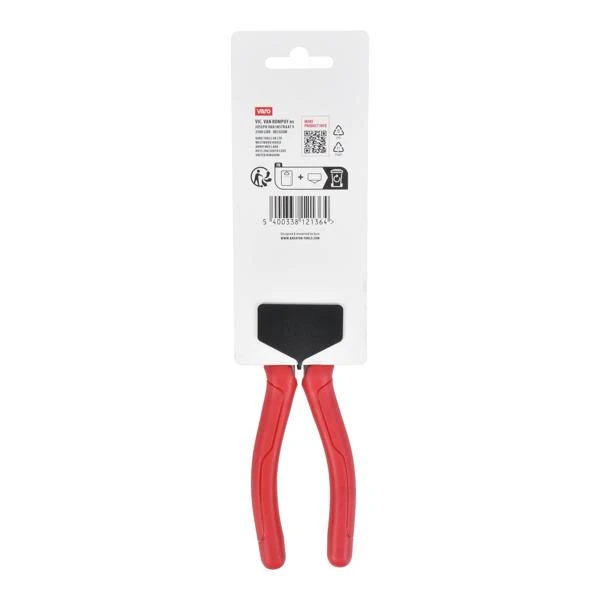Miniatuur van Kreator rechte langbek punttang basic 200mm met PVC handvat (KRTH60002)