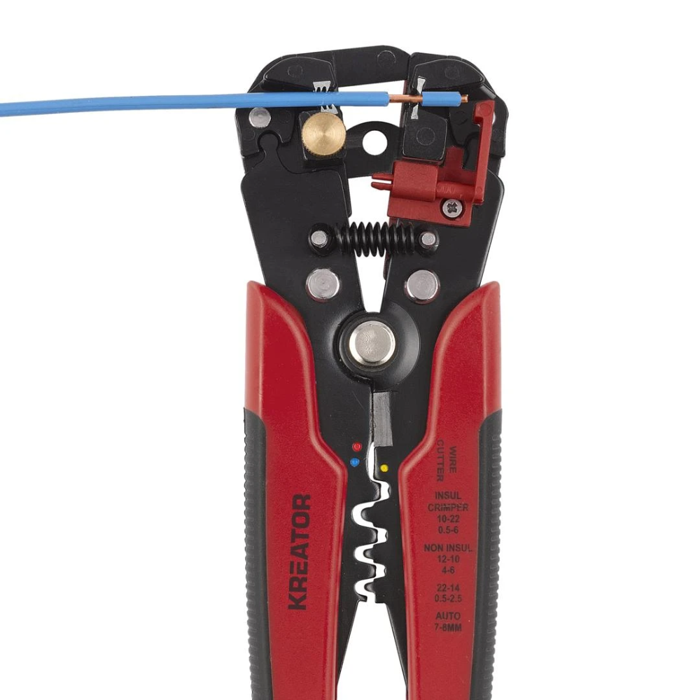 Miniatuur van Kreator automatische draadstriptang 4 in 1 met knip en krimpfunctie Profi (KRTH61004)