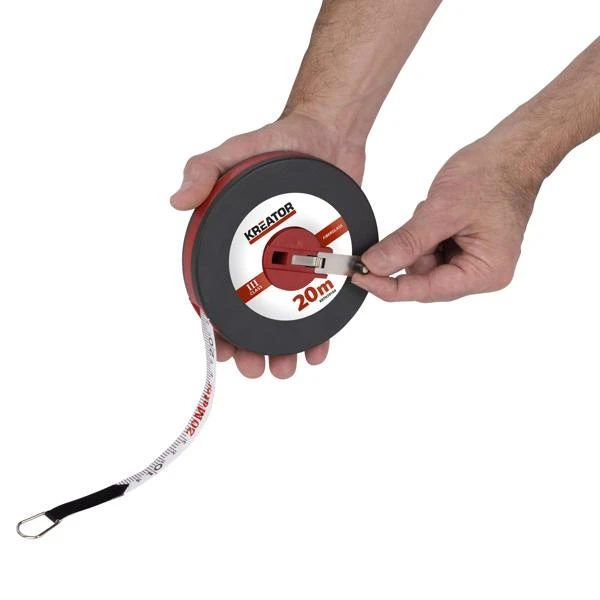 Miniatuur van Kreator meetlint rolmeter 20m glasvezelband in gesloten behuizing (KRTH70104)