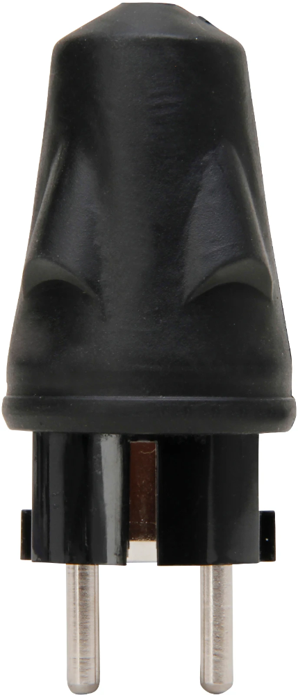 Miniatuur van Kopp rubberen stekker met randaarde - zwart (170016146)