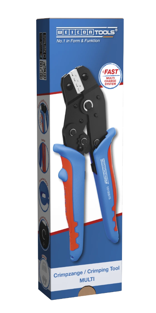 Miniatuur van Weicon krimptang MULTI 3-in-1 voor MC4 geisoleerde adereindschoen en kabelschoenen (51000700)