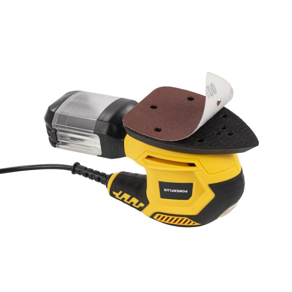 Miniatuur van PowerPlus schuurmachine 230V 220W 140x80mm - set met 15 vellen schuurpapier (POWX04810)