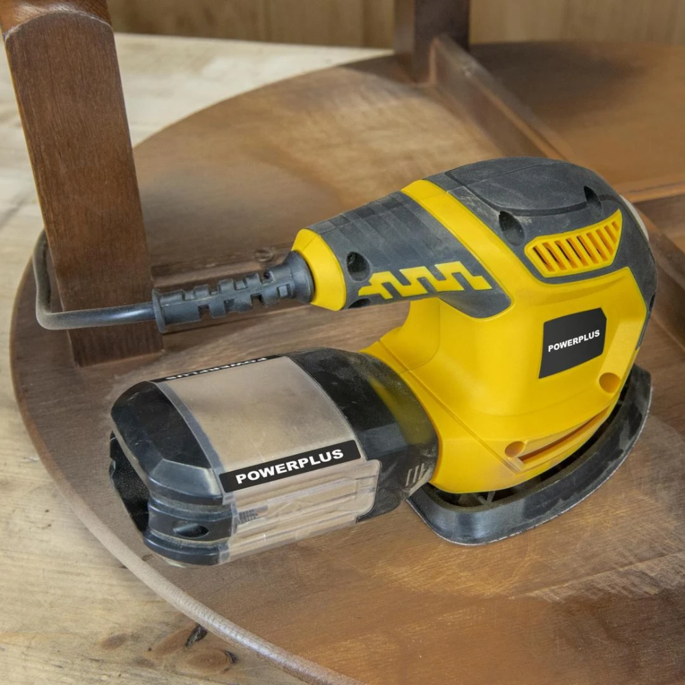 Miniatuur van PowerPlus schuurmachine 230V 220W 140x80mm - set met 15 vellen schuurpapier (POWX04810)