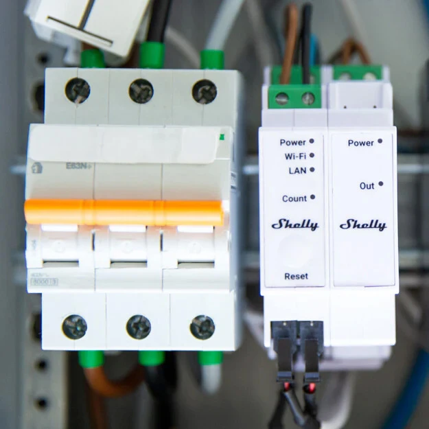 Miniatuur van Shelly Pro 3EM Switch Add-on - schakelactor uitbreiding voor Pro 3EM energiemeters (S-Pro3EMSA)