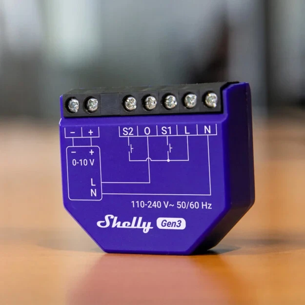 Miniatuur van Shelly Dimmer 0/1-10V PM Gen3 - inbouw dimmer 0-10V (S3DM-0010WW)