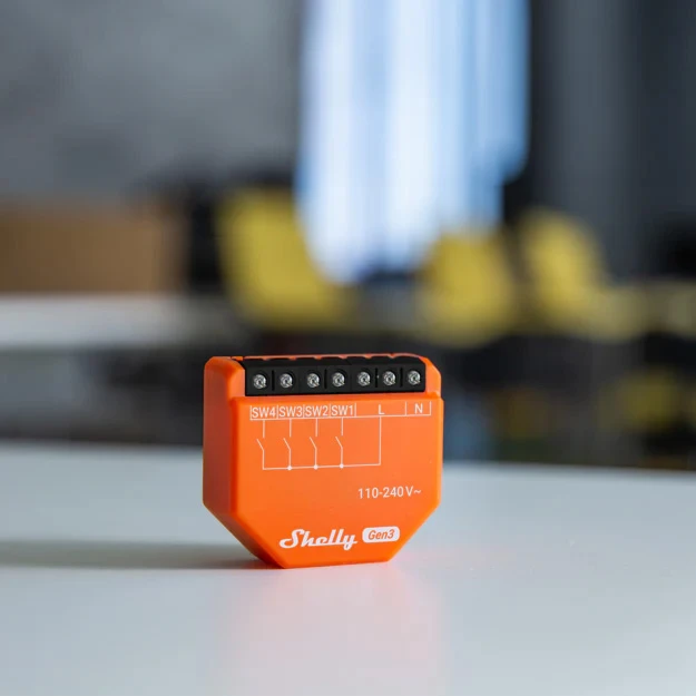 Miniatuur van Shelly i4 Gen3 - inbouw ingang 4-voudig 110-240V (S3SN-0024X)