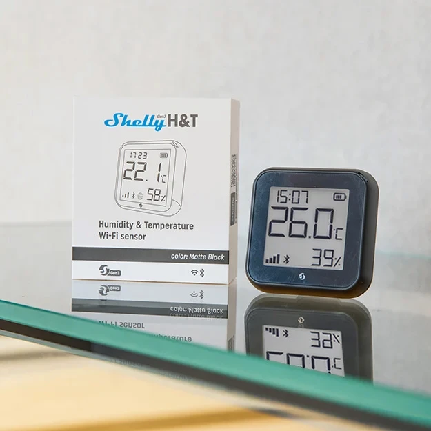 Miniatuur van Shelly H&T Gen 3 Luchtvochtigheid en Temperatuursensor - zwart (S3SN-0U12A-B)