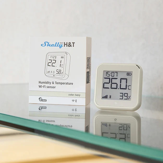 Miniatuur van Shelly H&T Gen 3 Luchtvochtigheid en Temperatuursensor - ivoor (S3SN-0U12A-I)