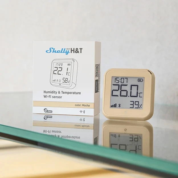 Miniatuur van Shelly H&T Gen 3 Luchtvochtigheid- en Temperatuursensor - mokka (S3SN-0U12A-M)