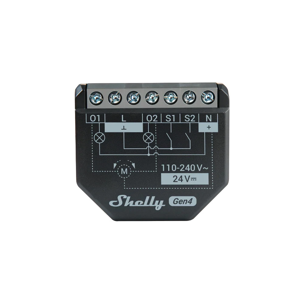 Miniatuur van Shelly Gen3 - inbouw schakel- / jaloezieactor 2-voudig 16A met energiemeting en inputs (S3SW-001P16EU)